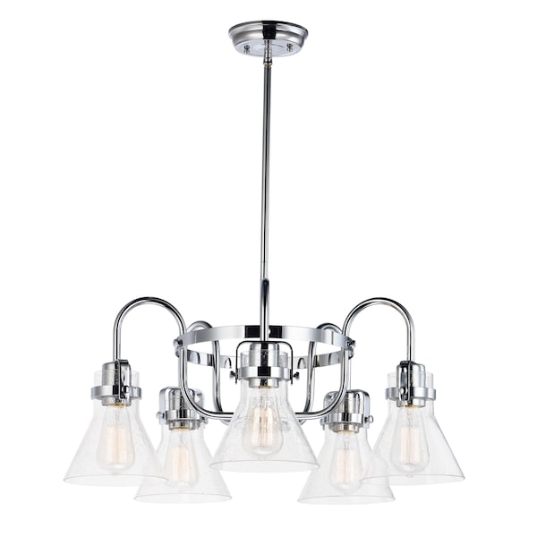Maxim Lighting Seafarer 5-Light 23.75" Wide Polished Chrome Chandelier 26117CDPC - main